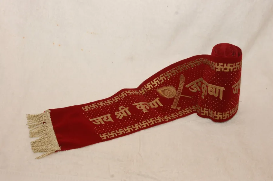 Jai Shri Krishna Velvet Patka